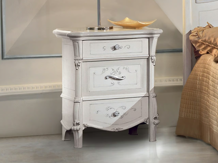 PRESTIGE - Wooden bedside table with drawers _ CASA +39